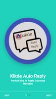 KIKDE AUTO REPLY الملصق