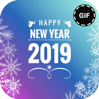 Happy New Year 2019 GIF icône
