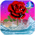 3D Rose Live Wallpaper أيقونة