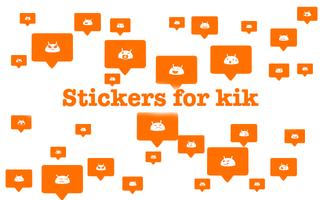 Stickers for kik Affiche