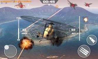 Gunship War Helicopter Shooting 3D Affiche