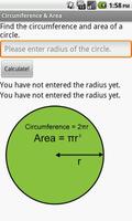 Circumference & Area of Circle poster