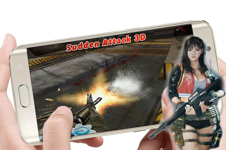 Playing image of FPS game (Sudden Attack)