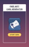 Free Gift Card Generator Affiche