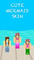 Cute Mermaid Skin For Minecraft PE Affiche