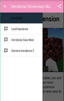 Herobrine Dimension Mod  mcpe+ capture d'écran 1
