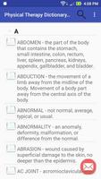 Physical Therapy Dictionary پوسٹر
