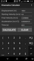 Kinematics Calculator โปสเตอร์