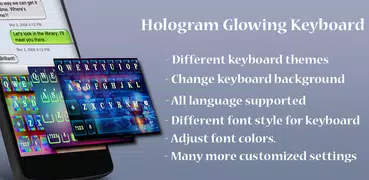 Hologram Glow Keyboard