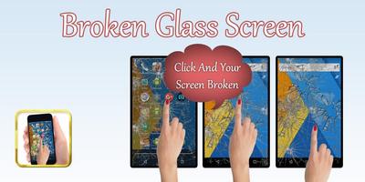 Broken / Crack Screen Prank Affiche