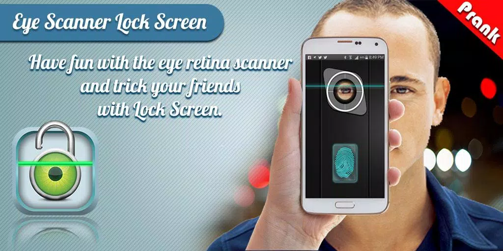 Eye Scan Lock Screen Prank pour Android - Téléchargez l'APK