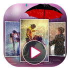 Rain Photo Video Maker أيقونة