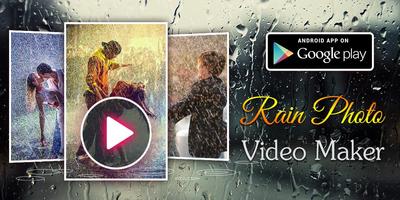 Rain Photo Video Maker Affiche