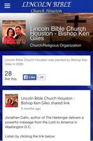 Lincoln Bible Church Houston capture d'écran 3