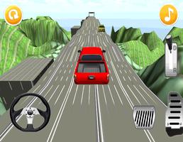 Hill Climb Racing : Red Car Affiche