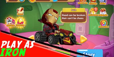 Bandicoot Superhero kart Car War ภาพหน้าจอ 3