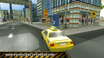 Fun Taxi Drive Simulator 3D screenshot 2