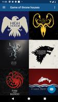 Game of Thrones Houses الملصق