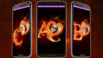 Fire Text Photo Frames - Edit Photo Affiche