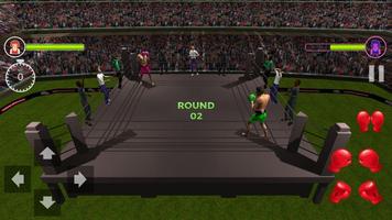 Death Boxing Ring 3D (HD) real punch capture d'écran 2