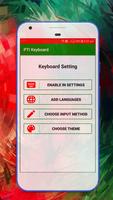 PTI Flag keyboard Theme Affiche