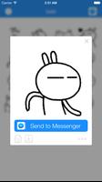 GIF Sticker for Messenger capture d'écran 1