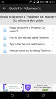 برنامه‌نما Guide For Pokemon Go 2016 عکس از صفحه