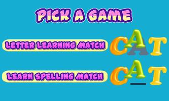 Kids Letter Match and Spelling poster