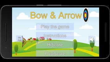 Bow and Arrow archery of tiny shooting target game Affiche