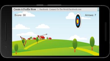 Bow and Arrow archery of tiny shooting target game скриншот 1