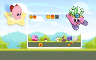 Kirby Go Run Adventure Game Affiche