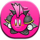 super kirby run in pink planet icône