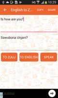 3 Schermata English to Zulu and Zulu to En