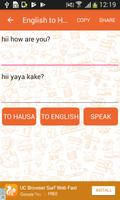 English to Hausa and Hausa to  截圖 1