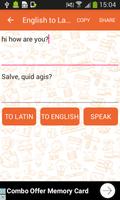 English to Latin and Latin to  screenshot 1