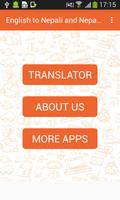 English to Nepali and Nepali to English Translator Affiche