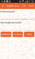 English to Norwegian Translator and Vice Versa captura de pantalla 1
