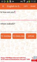 1 Schermata English to Shona and Shona to 