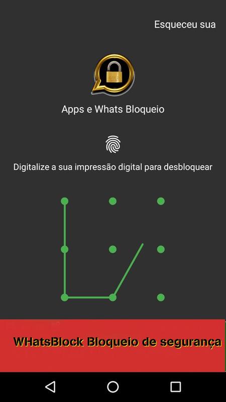 Bloquear Whats e Chat Bloqueio de Apps Privacidade 