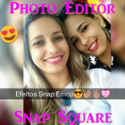 ❤ Desfocar Fundo Carinhas Efeitos Snap InstaSquare-icoon