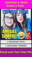 Foto Efeitos Como No Snap Texto e Carinhas Na Foto الملصق
