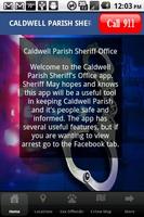 Caldwell Parish Sheriff Dept 포스터