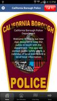 California Borough Police Dept Affiche