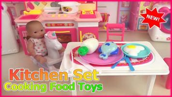 Kitchen Set Cooking Food Toys ポスター