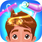 Barber Shop and Fun Hair Salon Zeichen