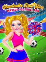 Animador Chicas Estrella - un fanático del fútbol Poster