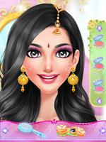 Indian Wedding & Bride Game - Spa Makeup Dressup syot layar 1