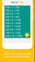 Maths Tables 截图 1