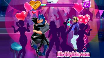 GirlCat Night Kissing By Kiz10girls Affiche
