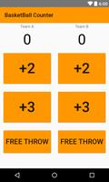 Basketball Score Counter Affiche